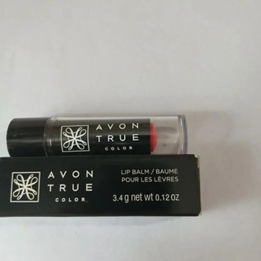 Set of 3 - AVON TRUE COLOR - PEACH POUT - NIB LIP BALM Made in the USA